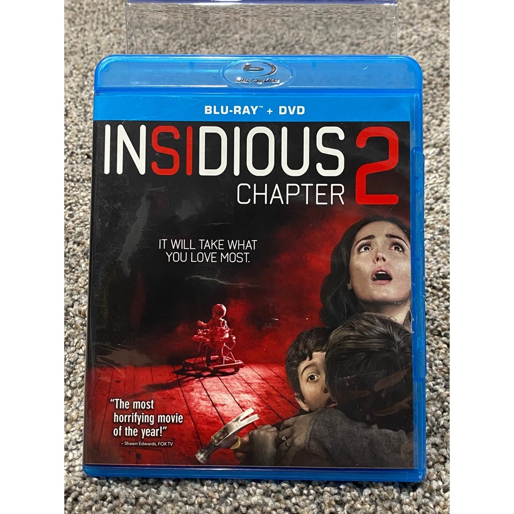 Sony Insidious Chapter 2 Movie Unisex OS Blue Excellent Blu-ray DVD Horror